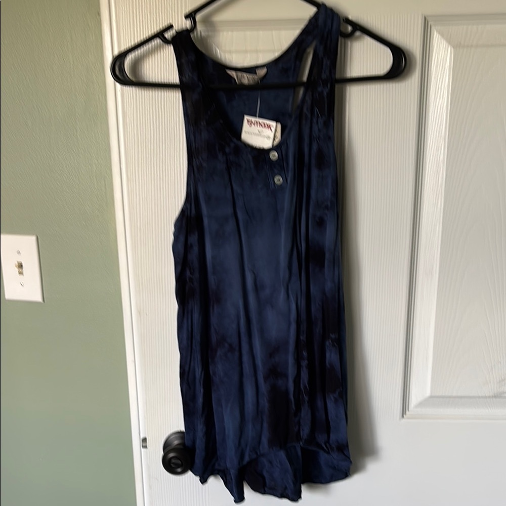Navy Blue Sleeveless Top